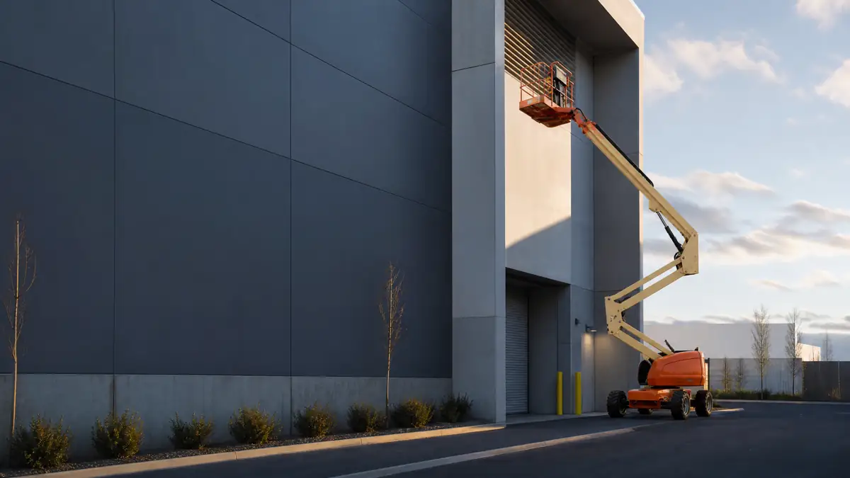 Articulating Boom Lifts jobsite access in Charlotte
