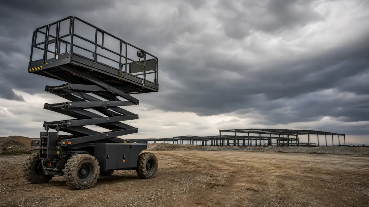 Rough Terrain Scissor Lifts jobsite access in Charlotte